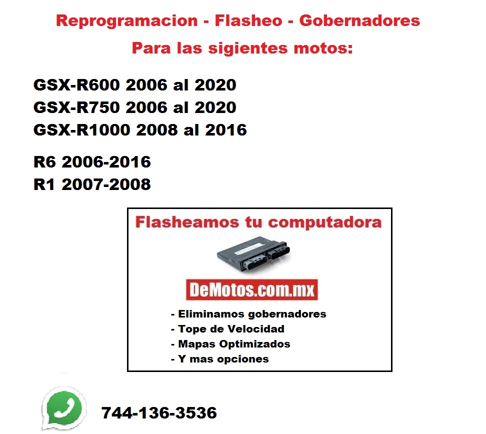 Flasheo Computadora R6 2006 al 2016 Elimina Gobernador